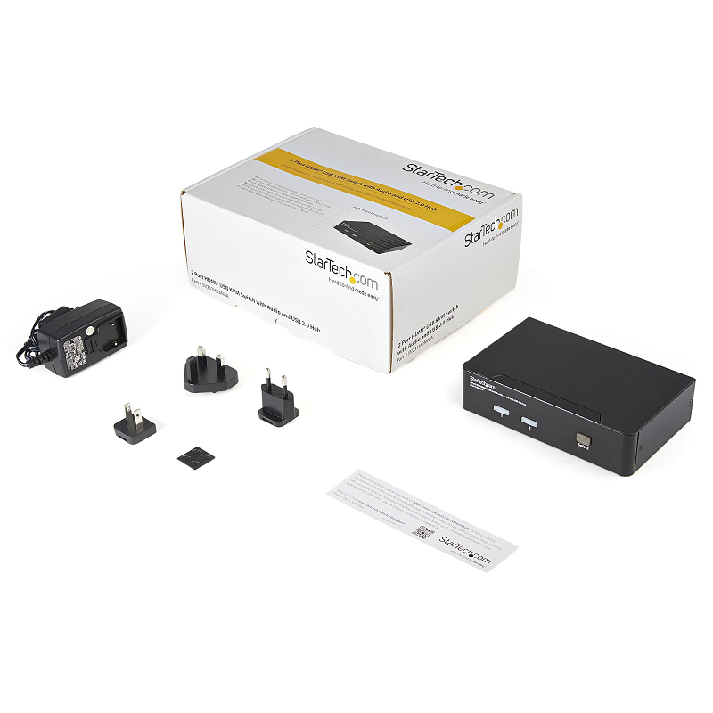 StarTech SV231HDMIUA 2 Port USB HDMI KVM Switch with Audio and USB 2.0 Hub
